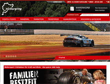 Tablet Screenshot of nuerburgring-shop.de